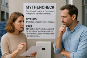Mythencheck: So treffen wir praktische Entscheidungen rund um PV, Speicher und Alltag