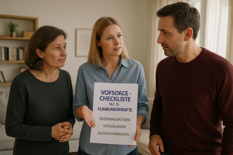 Vorsorge-Checkliste für Führungskräfte: Zuständigkeiten, Unterlagen und Alltagsszenarien